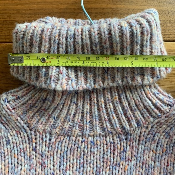 JCREW MULTI COLOR WOOL BLEND TURTLENECK - Picture 8 of 9